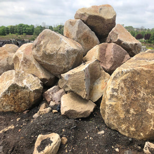 Tan Sandstone Boulders for Sale at FSBulk.com 