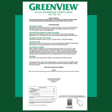 Load image into Gallery viewer, GreenView 10-10-10 All Purpose Fertilizer - 40LB Bag
